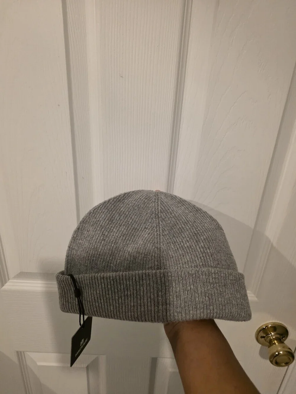 NWT- Unisex Mackage Ribbed Beanie - Gray